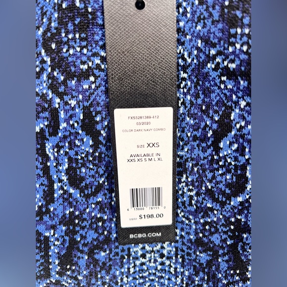 NWT BCBGMaxAzria Snake Skin Print Crop Top - Picture 11 of 12